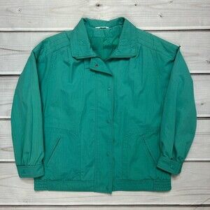 Aurora International by madimoiselle miss vintage bomber jacket green size m/L
